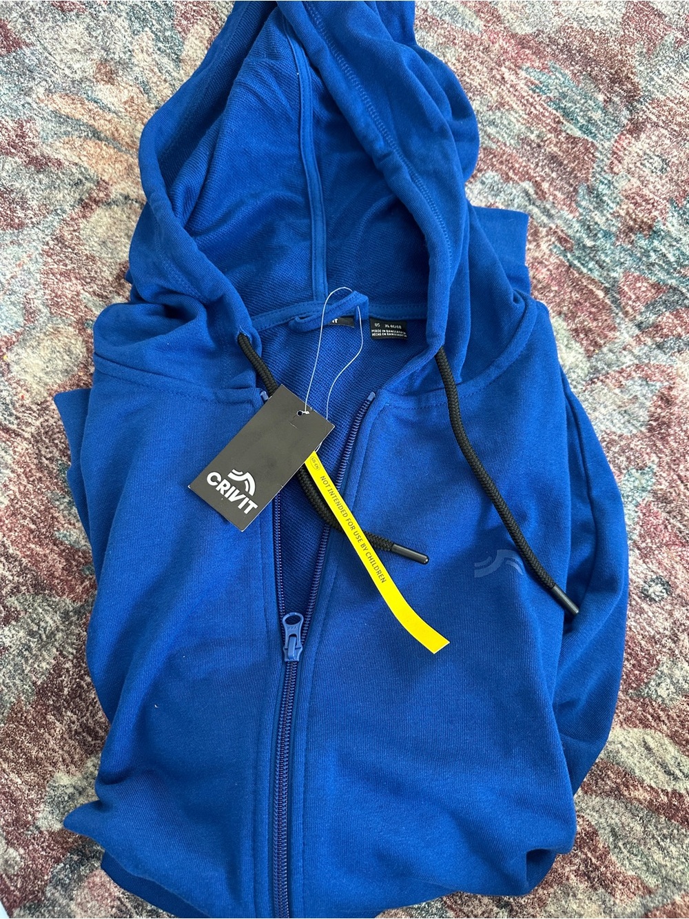 Crivit Zip-Up Hoodie in Royal Blue